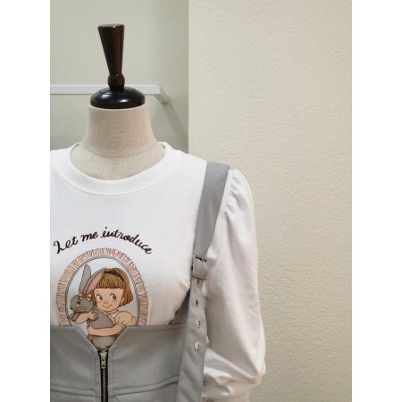 지퍼 포인트 멜빵 롱원피스