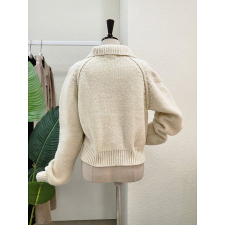 투포켓 집업 카라넥 가디건