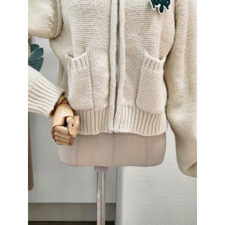 투포켓 집업 카라넥 가디건