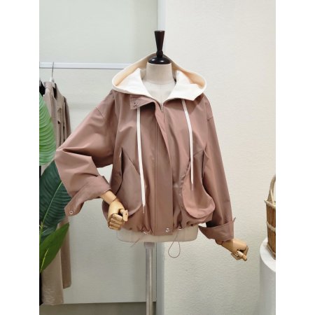 투포켓 스트링 후드 점퍼