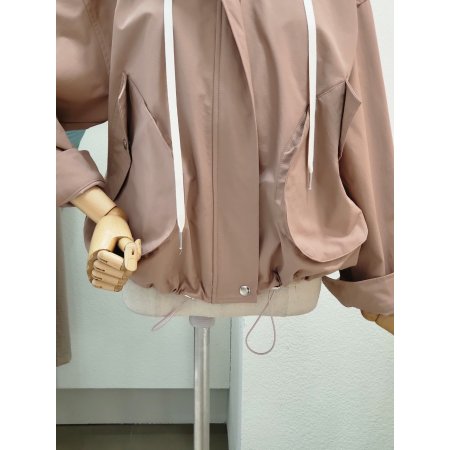 투포켓 스트링 후드 점퍼