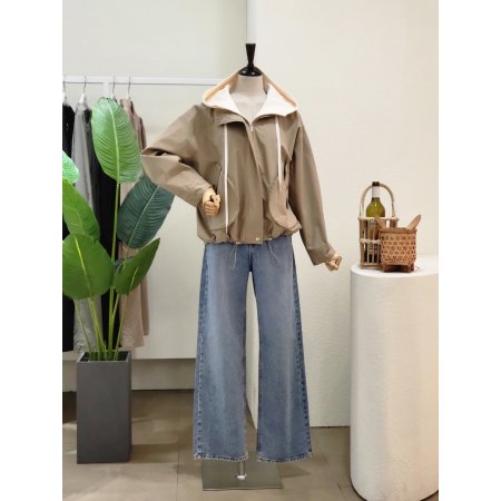 투포켓 스트링 후드 점퍼