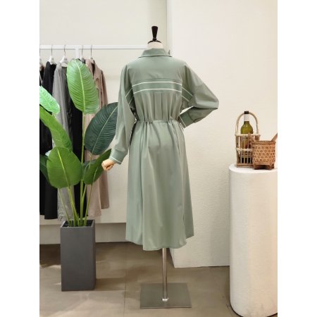 레터링 테이프 스트링 롱원피스