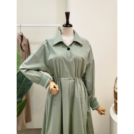 레터링 테이프 스트링 롱원피스