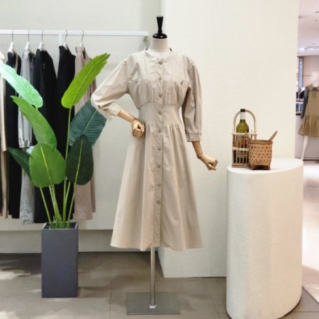 밴딩 포인트 A라인 롱원피스