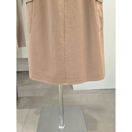 밴딩 A라인 카고 롱스커트