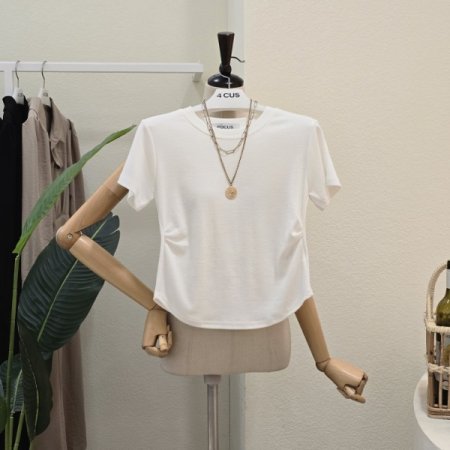 소프트 사이드 셔링 티셔츠