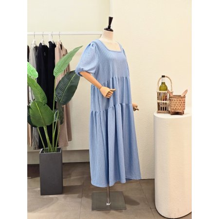 캉캉 루즈핏 스퀘어넥 롱원피스