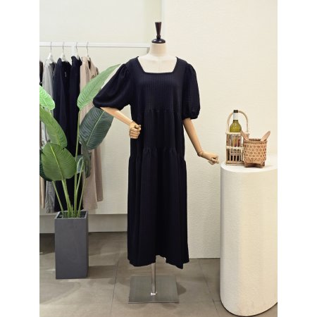 캉캉 루즈핏 스퀘어넥 롱원피스