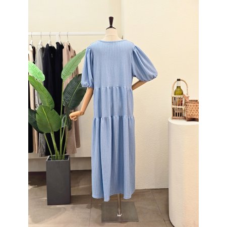 캉캉 루즈핏 스퀘어넥 롱원피스