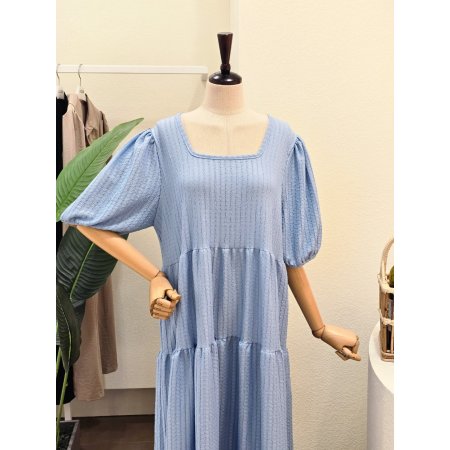 캉캉 루즈핏 스퀘어넥 롱원피스