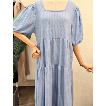 캉캉 루즈핏 스퀘어넥 롱원피스