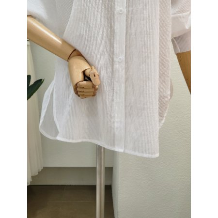 썸머 스트라이프 루즈핏 셔츠