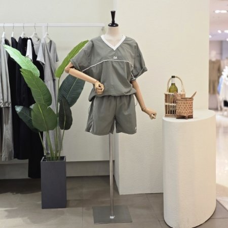 바스락 티셔츠 쇼츠 세트