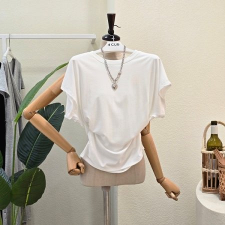 사이드 셔링 반팔 티셔츠