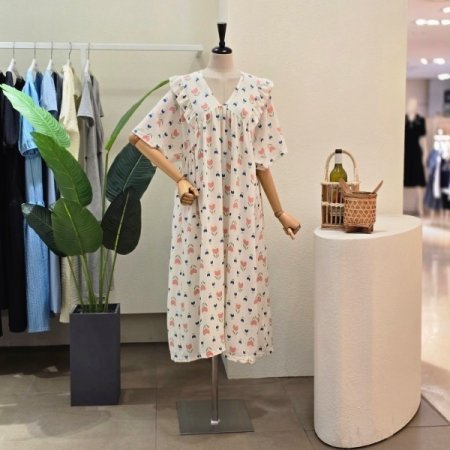 튤립 꿀잠 원피스 잠옷