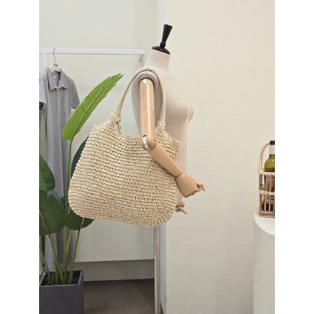 네추럴 라탄 숄더백