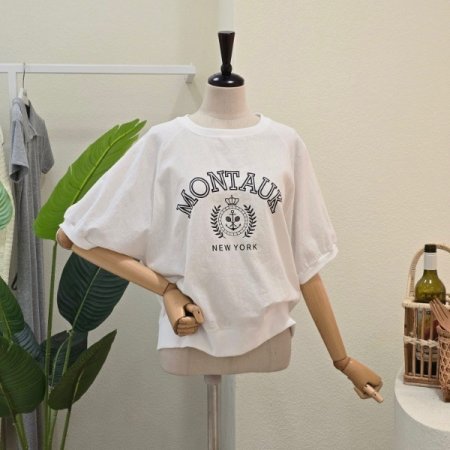 린넨 혼방 맨투맨 티셔츠