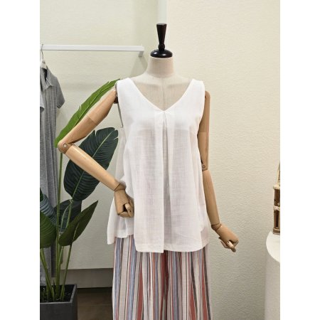 린넨 블라우스 와이드 팬츠 세트