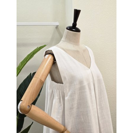 린넨 블라우스 와이드 팬츠 세트