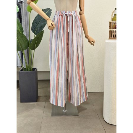 린넨 블라우스 와이드 팬츠 세트