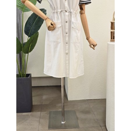 아웃 포켓 스트라이프 원피스