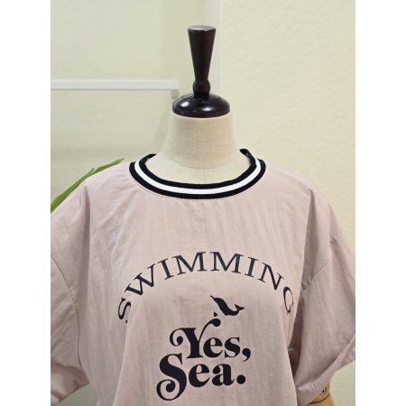 바스락 배색 티셔츠 팬츠 세트