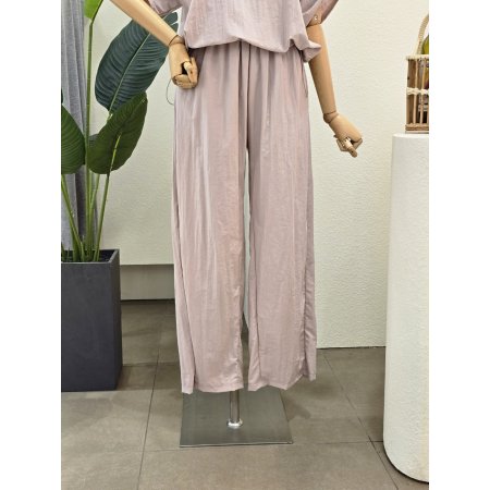 바스락 배색 티셔츠 팬츠 세트