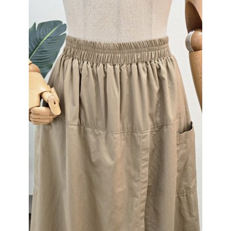 랩 스커트 와이드 팬츠