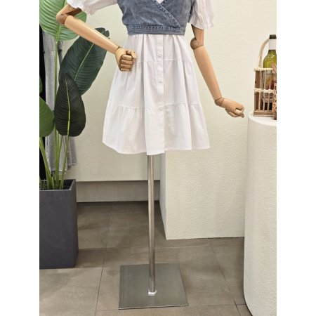 데님 뷔스티에 원피스 세트