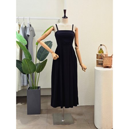 핀턱 A라인 뷔스티에 롱원피스