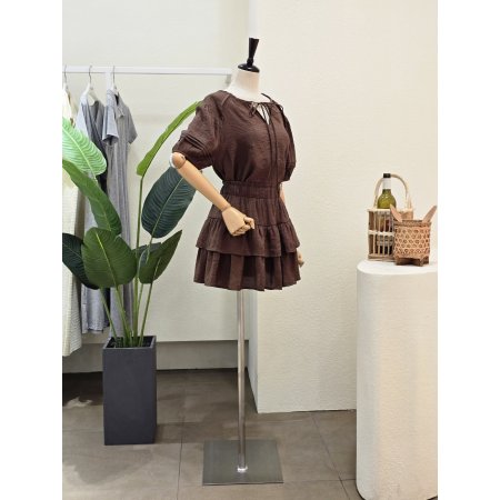 아일렛 블라우스 캉캉 스커트 세트