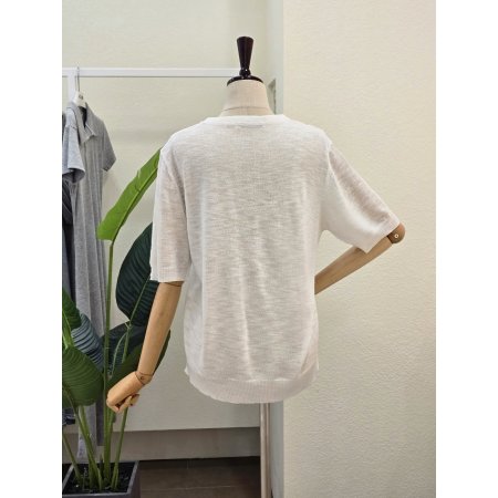 스팽글 우주선 라운드 니트