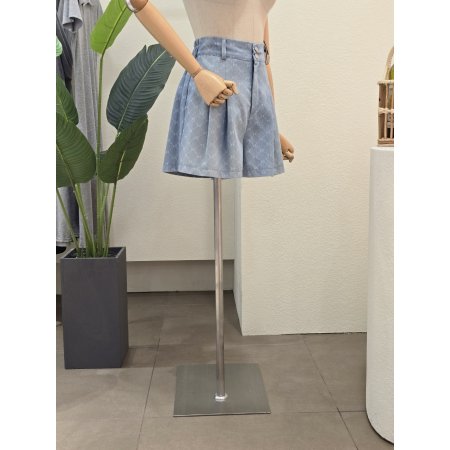 스티치 와이드 숏 팬츠