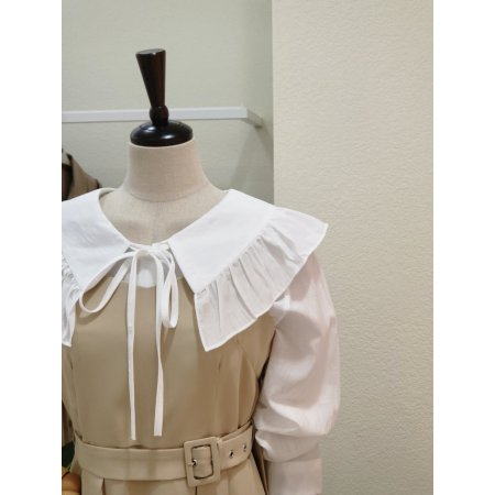 A라인 벨티드 뷔스티에 롱원피스