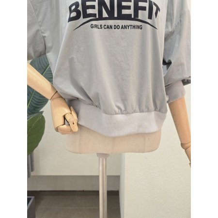 바스락 레터링 맨투맨 티셔츠