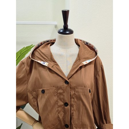 후드 백 프린팅 점퍼