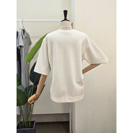 빅 플라워 프린트 티셔츠