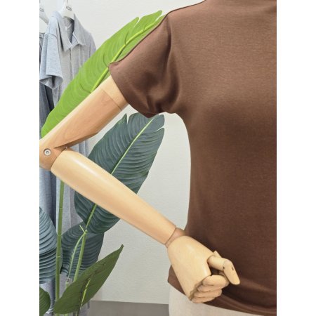 반하이넥 반팔 티셔츠