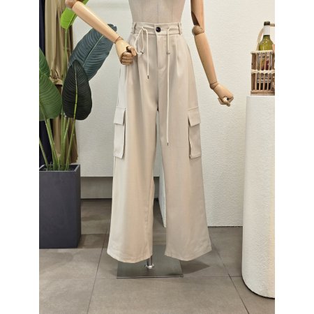 원 턱 아웃포켓 팬츠