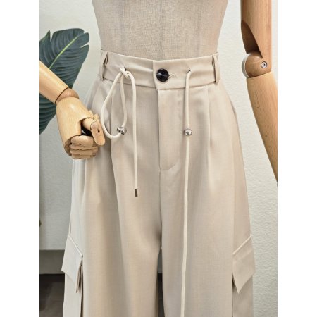 원 턱 아웃포켓 팬츠