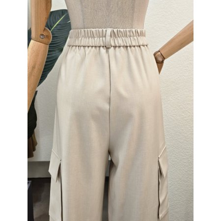 원 턱 아웃포켓 팬츠