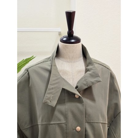 루즈핏 하이넥 스트링 점퍼