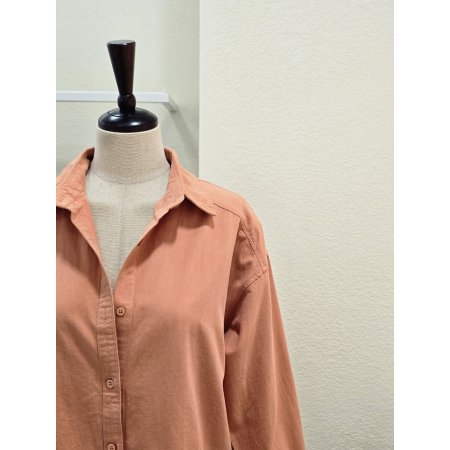 심플 솔리드 루즈핏 셔츠