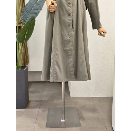 어깨 셔링 벨티드 원피스