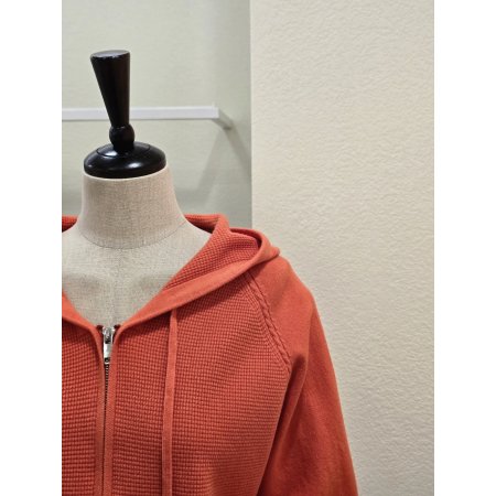 후드넥 니트 집업 가디건