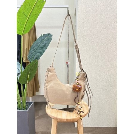 키링 포인트 패브릭 호보백