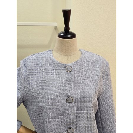 클래식 라운드 트위드 재킷