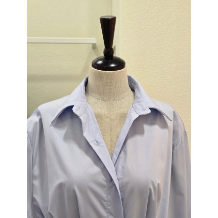 클래식 무드 셔츠형 롱 원피스