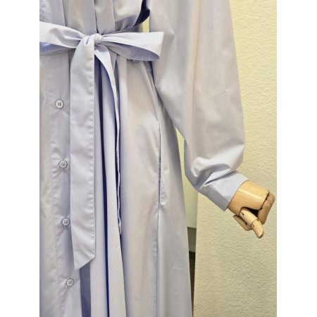 클래식 무드 셔츠형 롱 원피스